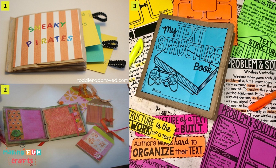 how to make scrapbook for school project