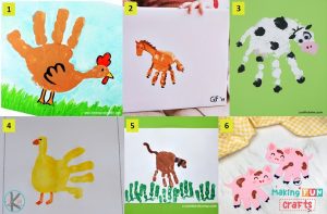 Hand Print Crafts - MakingFunCrafts.com